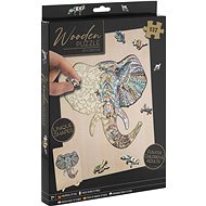 GRAFIX Elephant outline puzzle, 137 pieces - Jigsaw Puzzle