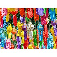 ALIPSON Puzzle coloured lanterns 500 pieces - Jigsaw Puzzle
