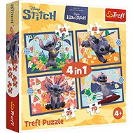 TREFL Puzzle Lilo & Stitch: Holiday in Hawaii 4in1 (35,48,54,70 pieces) - Jigsaw Puzzle
