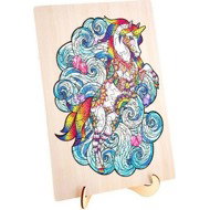 GRAFIX Unicorn outline puzzle 130 pieces - Jigsaw Puzzle