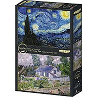 GRAFIKA Puzzle Starry Night and Auvers House 2 × 500 pieces - Jigsaw Puzzle