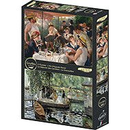 GRAFIKA Puzzle The Rowers' Breakfast and La Grenouillere 2 × 500 pieces - Jigsaw Puzzle