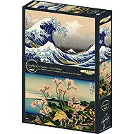 GRAFIKA Puzzle Great wave off the coast of Kanagawa and Shinagawa Urban Area 2 × 500 pieces - Jigsaw Puzzle
