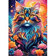 ALIPSON Puzzle coloured cat 1000 pieces - Jigsaw Puzzle