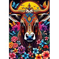 ALIPSON Puzzle Cow and the mystery of flowers 1000 pieces - Jigsaw Puzzle