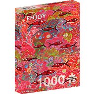 ENJOY Puzzle Deep Red 1000 pieces - Jigsaw Puzzle