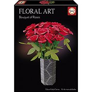 EDUCA 3D Puzzle Floral Art: Red Roses - 3D Puzzle