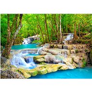 ENJOY Puzzle Turquoise waterfall, Thailand 1000 pieces - Jigsaw Puzzle