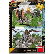 Dino Jurský svět 2v1, 2 × 48 dílků - Jigsaw Puzzle