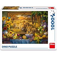 Dino Z obrazu: Lvi 1000 dílků - Jigsaw Puzzle
