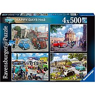Ravensburger Happy Days č. 2: Výlety 4 × 500 dílků - Jigsaw Puzzle