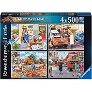 Ravensburger Happy Days No. 6: Work Memories 4 × 500 pieces - Jigsaw Puzzle