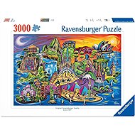 Ravensburger Ostrov památek 3000 dílků - Jigsaw Puzzle
