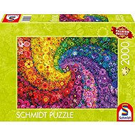Schmidt Barevný květinový vír 2000 dílků - Jigsaw Puzzle