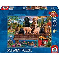 Schmidt Psí rodina u jezera 1000 dílků - Jigsaw Puzzle