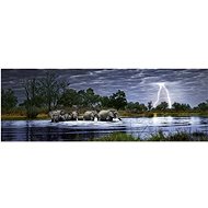 HEYE Elephant Herd Panorama Puzzle (Botswana) 2000 pieces - Jigsaw Puzzle