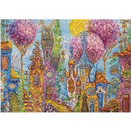 HEYE Puzzle Charming Village: pink trees 1000 pieces - Jigsaw Puzzle