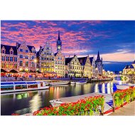 ENJOY Puzzle Gent at dusk, Belgium 1000 pieces - Jigsaw Puzzle