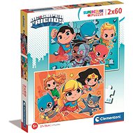 CLEMENTONI DC Super Friends 2 × 60 pieces - Jigsaw Puzzle
