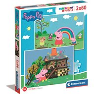 CLEMENTONI Pepin Pig 2 × 60 pieces - Jigsaw Puzzle