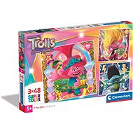 CLEMENTONI Trolls 3, 3 × 48 pieces - Jigsaw Puzzle