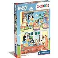 CLEMENTONI Bluey 2 × 20 pieces - Jigsaw Puzzle