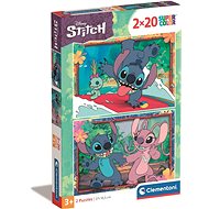 CLEMENTONI Stitch 2 × 20 pieces - Jigsaw Puzzle