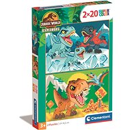 CLEMENTONI Jurassic World 2 × 20 pieces - Jigsaw Puzzle