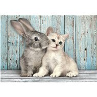 CLEMENTONI Kitten and Rabbit 500 pieces - Jigsaw Puzzle