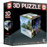 Educa 3D Puzzle Cube Travel 216 pieces - Jigsaw Puzzle