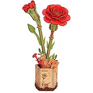 RoboTime Red Carnation - 3D Puzzle