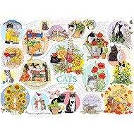 COBBLE HILL Cat Thoughts Puzzle 1000 pieces - Jigsaw Puzzle