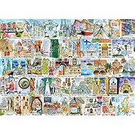 GIBSONS Puzzle European monuments 1000 pieces - Jigsaw Puzzle