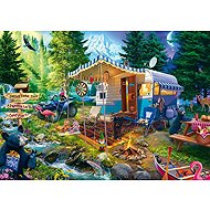 Schmidt With caravan in the mountains 1000 pieces - Jigsaw Puzzle