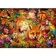 Schmidt Flowers, fur and feathers 1000 pieces - Jigsaw Puzzle