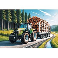 TREFL Forest tractor puzzle 100 pieces - Jigsaw Puzzle