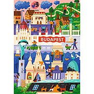 TREFL Puzzle Premium Plus The Art of Colour: Budapest, Hungary 1000 pieces - Jigsaw Puzzle