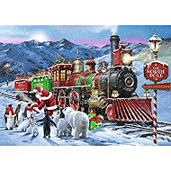 TREFL Puzzle Premium Plus Tea Time: Christmas Train 1000 pieces - Jigsaw Puzzle