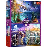 Trefl Journey to America 2 × 500 pieces - Jigsaw Puzzle