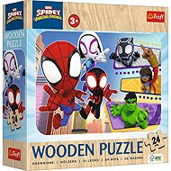 Trefl Wooden Puzzle Spidey and his Amazing Friends 24 pieces - Jigsaw Puzzle