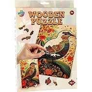Moxy Ptáček 121 dílků se stojánkem - Wooden Puzzle