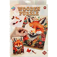 Moxy Liška 126 dílků se stojánkem - Wooden Puzzle