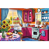 TREFL Puzzle EasyPiece: Morning in the kitchen 300 pieces - Jigsaw Puzzle