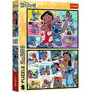 TREFL Puzzle Lilo and Stitch: Happy Life 2 × 200 pieces - Jigsaw Puzzle