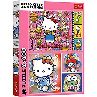 TREFL Puzzle Hello Kitty and friends 2 × 200 pieces - Jigsaw Puzzle