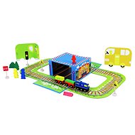 Rappa Wooden Train with Puzzle and Magnetic Box - Train