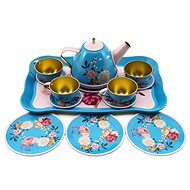 Teddies Tin Tea Set 15 pcs - Toy Kitchen Utensils