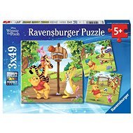 Ravensburger Puzzle 051878 Disney: Micimackó: Sportnap 3x49 db - Puzzle