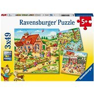 Ravensburger Puzzle 052493 Nyaralás vidéken 3x49 db - Puzzle