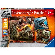 Ravensburger Puzzle 080540 Jurassic World: The Fallen Kingdom 3x49 pieces - Jigsaw Puzzle